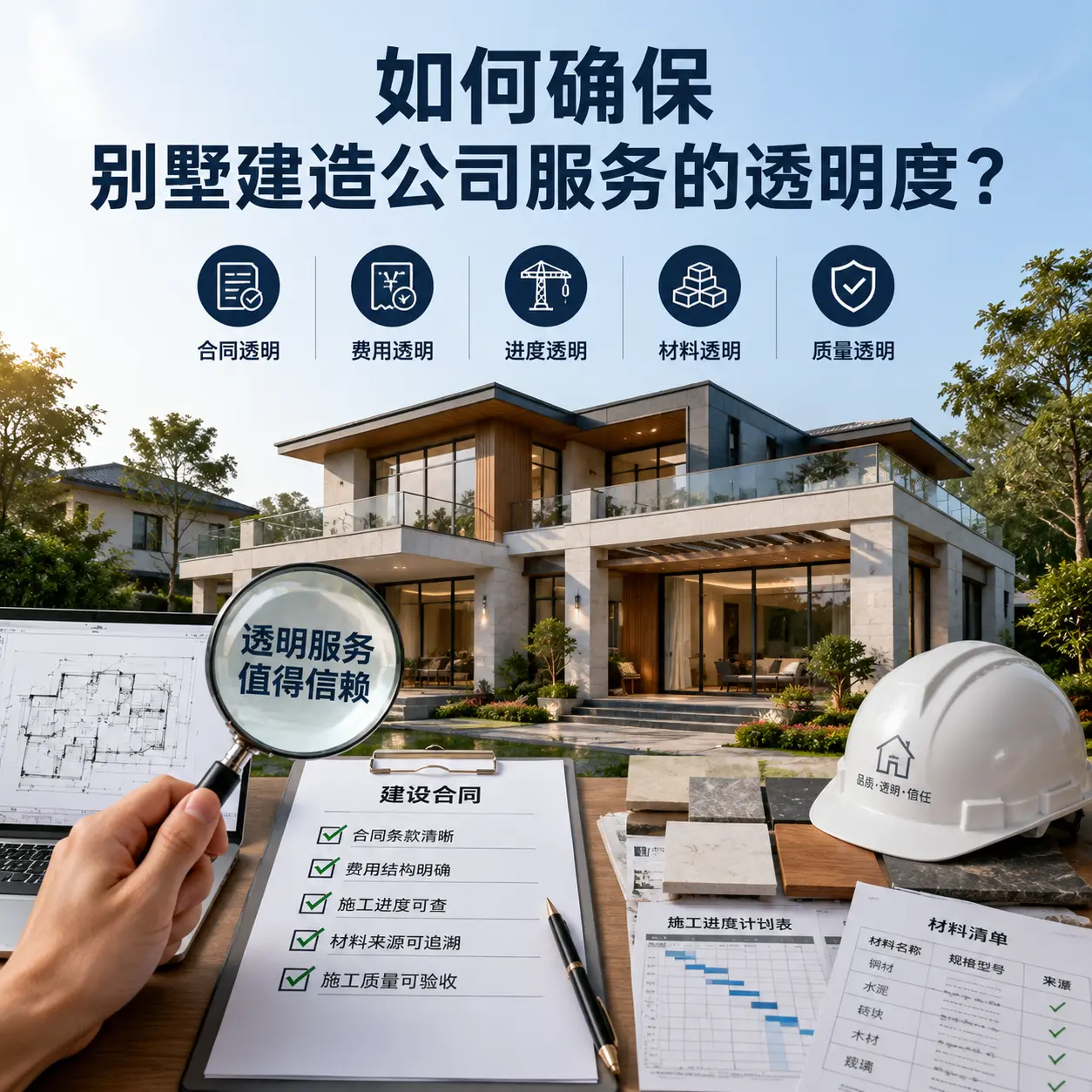 在 余庆 如何确保别墅建造公司服务的透明度？