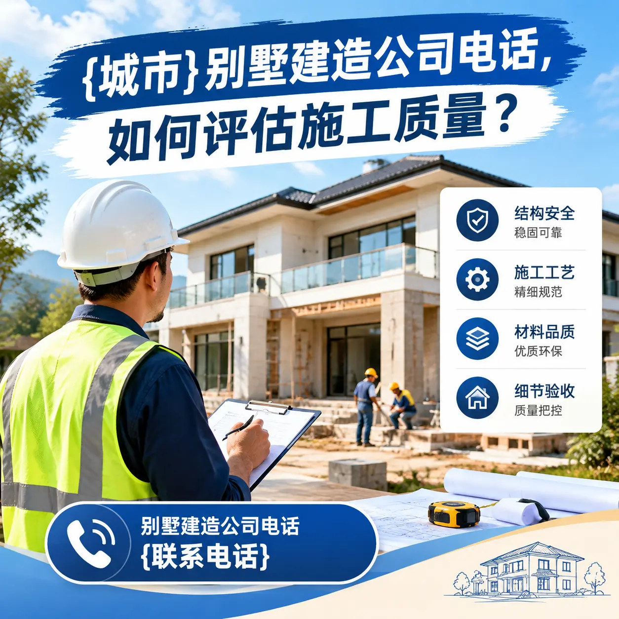 余庆别墅建造公司电话，如何评估施工质量？