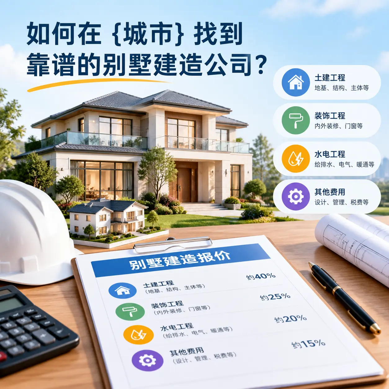 如何在 余庆 找到靠谱的别墅建造公司？