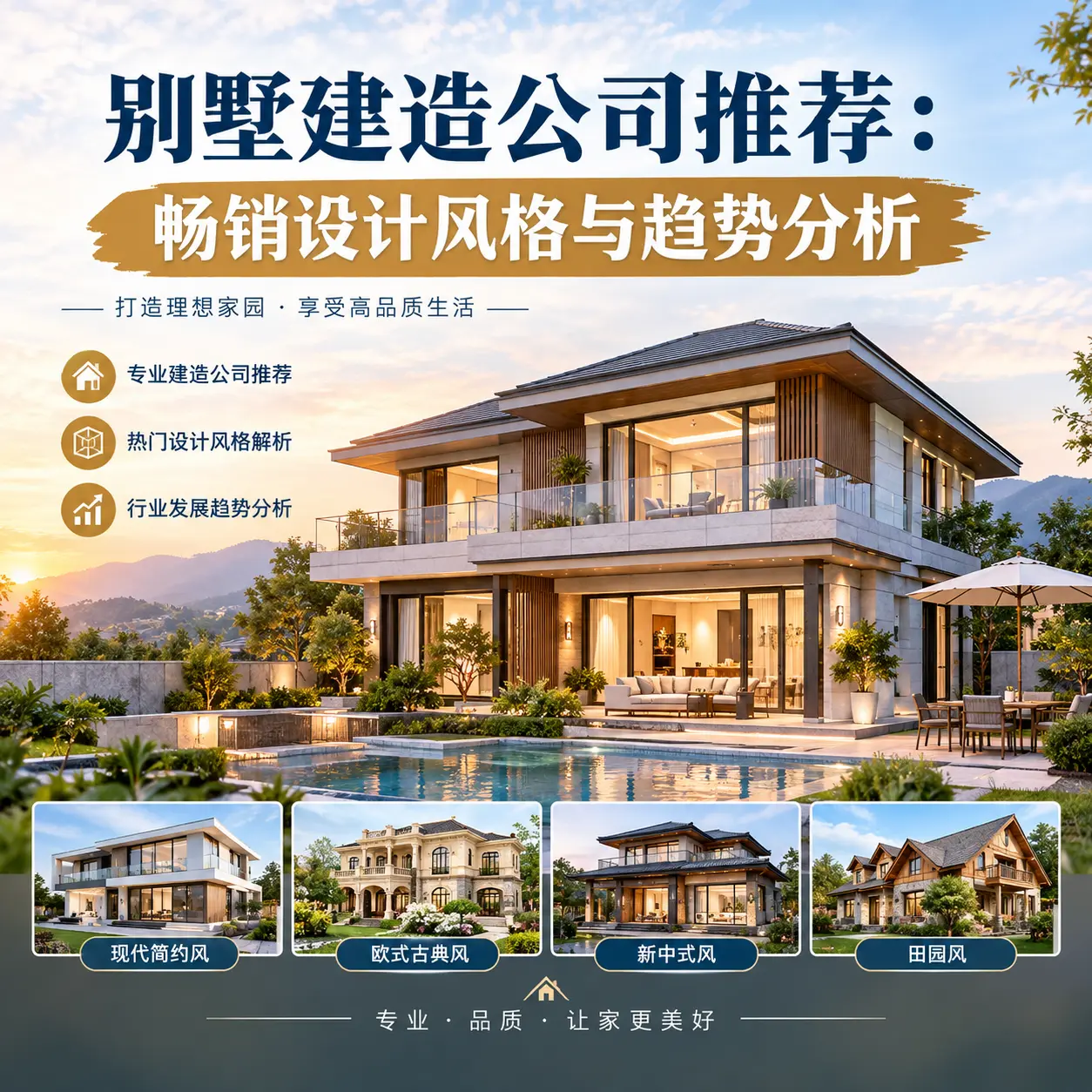 别墅建造公司推荐： 余庆 畅销设计风格与趋势分析