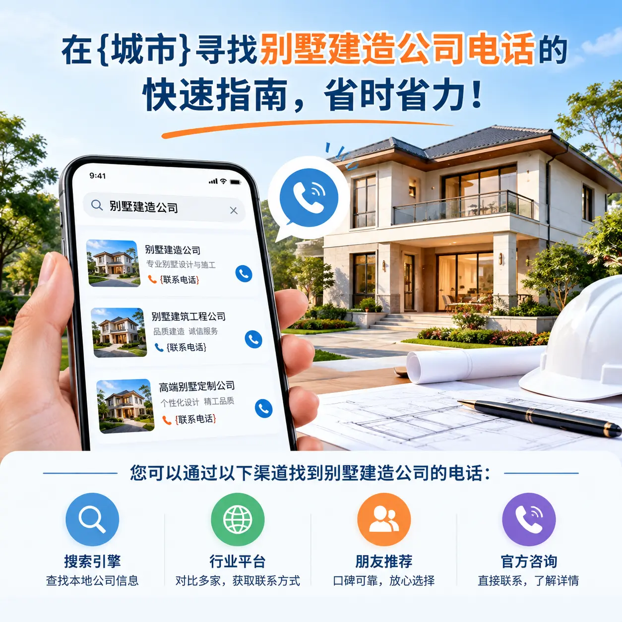 在余庆寻找别墅建造公司电话的快速指南，省时省力！