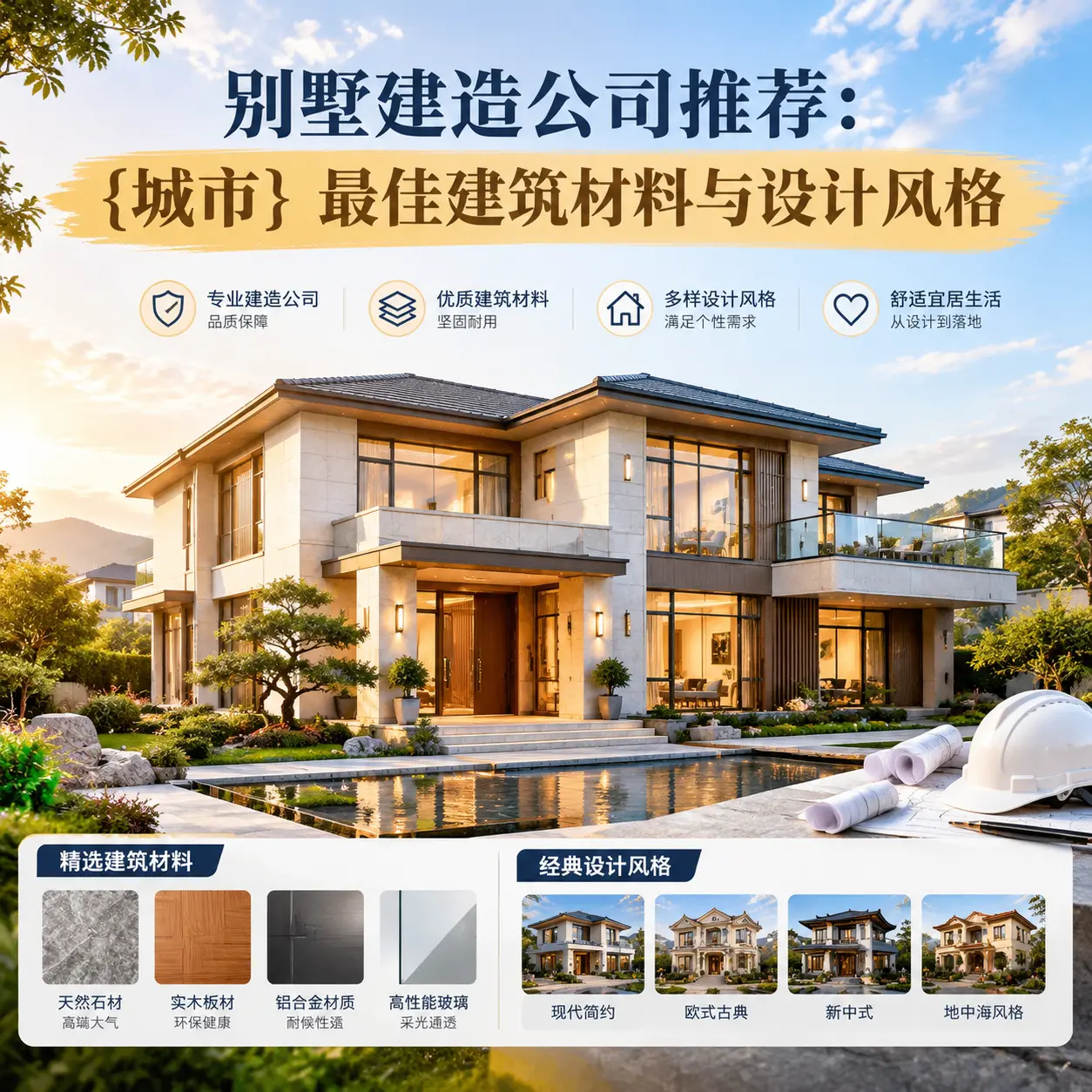 别墅建造公司推荐: 余庆 最佳建筑材料与设计风格