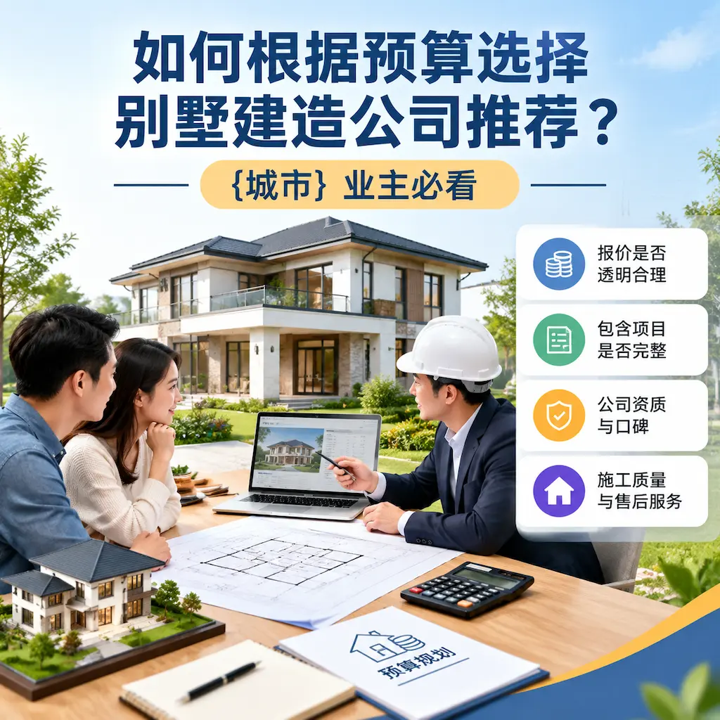 如何根据预算选择别墅建造公司推荐？ 余庆 业主必看